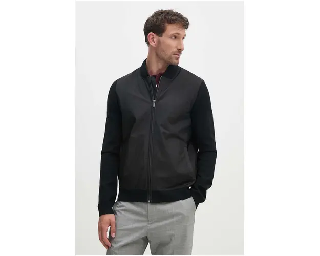 Michael Kors bluza barbati, culoarea negru, neted, CT460BT2LY