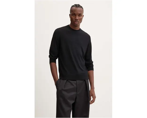 Theory pulover de lana barbati, culoarea negru, light, J0781713