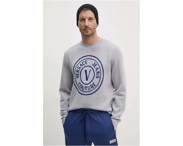 Versace Jeans Couture pulover de lana barbati, 77GAFM02 CMH42