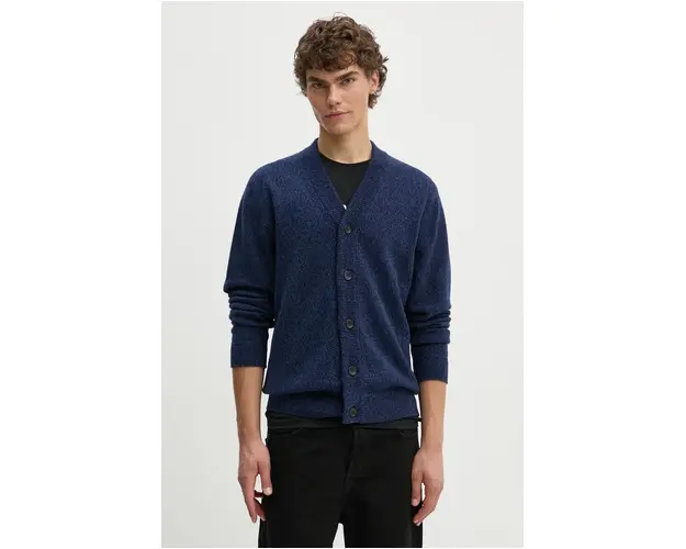 PS Paul Smith cardigan din lana culoarea albastru marin, M2R.535X.L21935