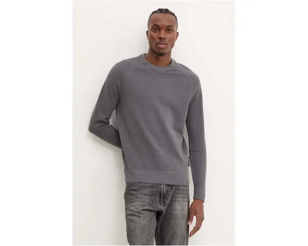 Marc O'Polo pulover de bumbac culoarea gri, light, 428502560068