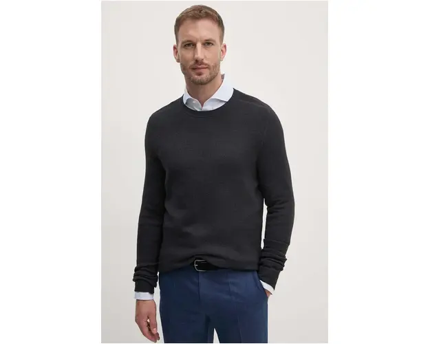 Joop! pulover de lana barbati, culoarea gri, light, 30042555