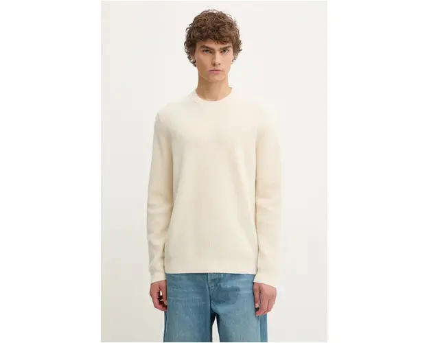 Samsoe Samsoe pulover SAISAKS barbati, culoarea bej, M24300015