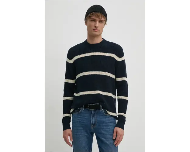 Pepe Jeans pulover de bumbac CAIRO culoarea albastru marin, light, PM702444