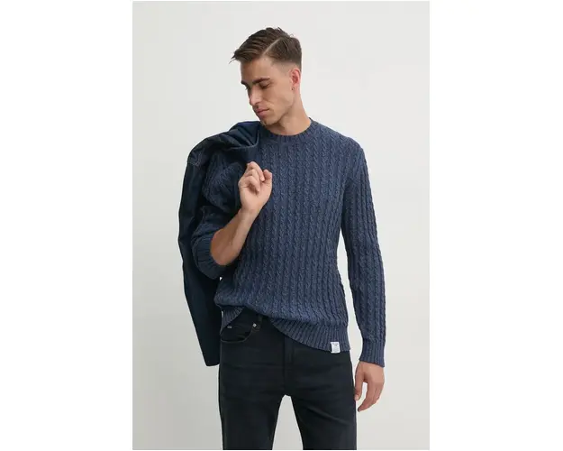 Pepe Jeans pulover de bumbac CHARLIE culoarea albastru marin, light, PM702453