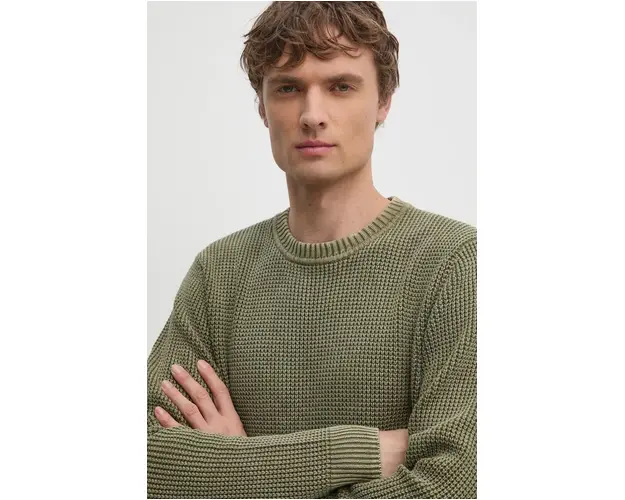 Pepe Jeans pulover de bumbac MADDOX culoarea verde, PM702454