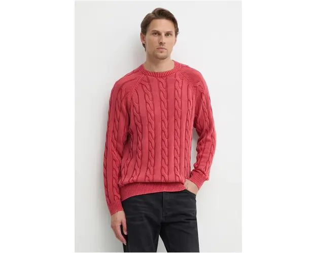 Pepe Jeans pulover de bumbac CAMDEM culoarea rosu, light, PM702455