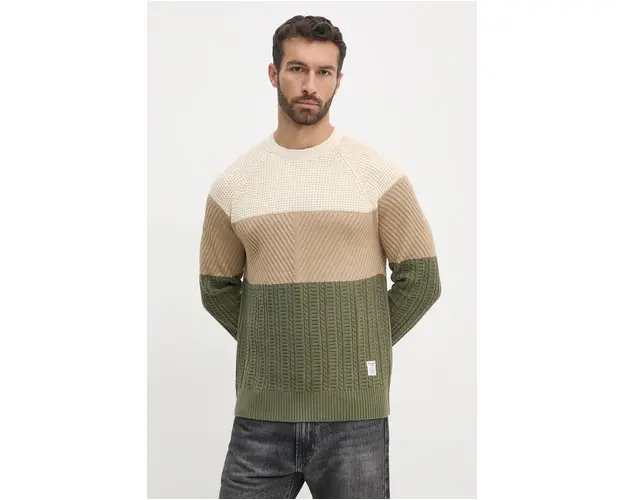 Pepe Jeans pulover CODY barbati, culoarea bej, PM702472