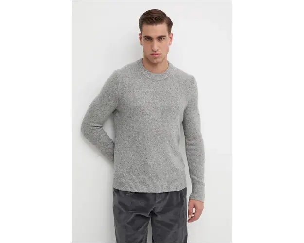 Michael Kors pulover de lana barbati, culoarea gri, CF460D2322