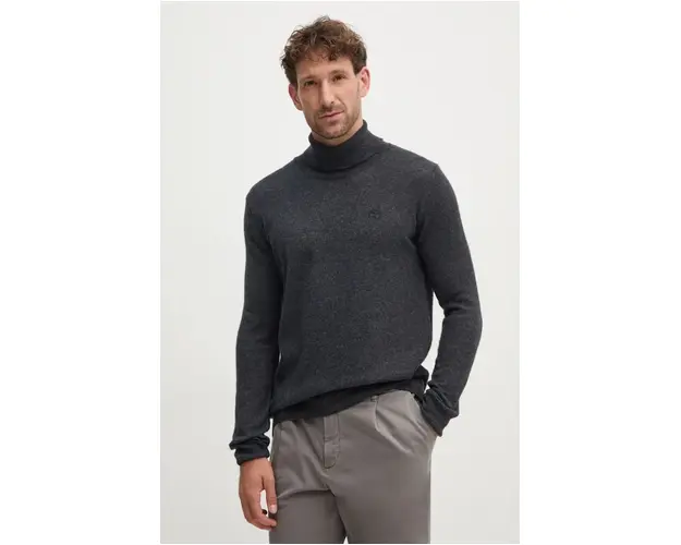 North Sails pulover din amestec de lana barbati, culoarea gri, 699777