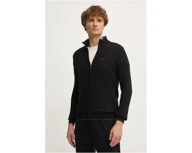 North Sails cardigan din amestec de lana culoarea negru, 699779