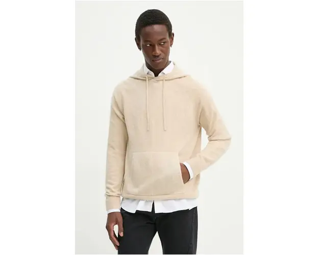 FROM FUTURE pulover de casmir culoarea bej, MPH00493