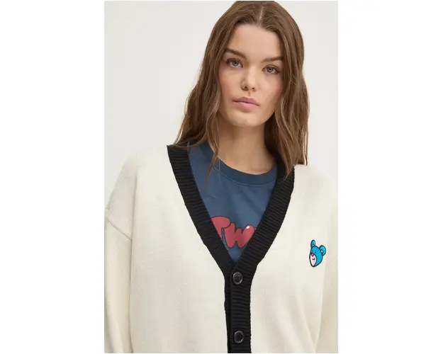 Inbetweeners cardigan din lana culoarea bej, F4TWUACA068