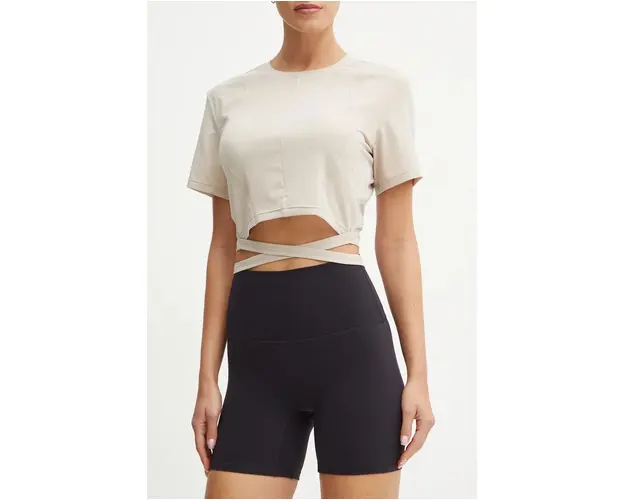 JOYINME pantaloni scurti de yoga Movement culoarea negru, neted, high waist, Szorty.Movement
