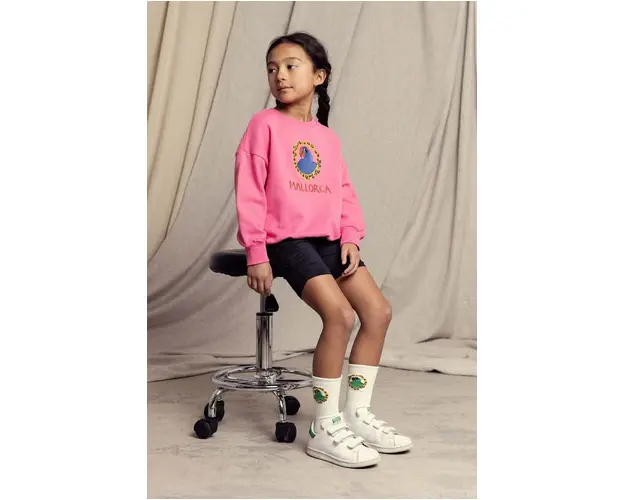 Mini Rodini pantaloni scurti din bumbac pentru copii Draped culoarea negru, modelator