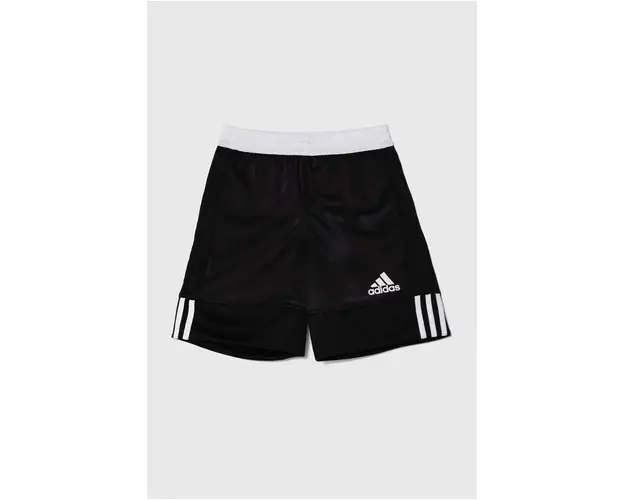 adidas Originals pantaloni scurti copii 3G SPEE REV SHR culoarea negru, neted, talie reglabila, DX6379