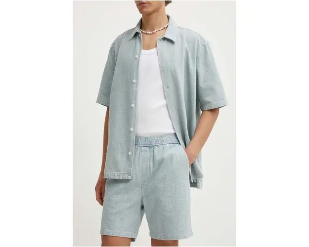 Samsoe Samsoe pantaloni scurti jeans SAJABARI barbati, M24200049