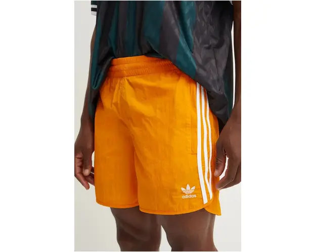 adidas Originals pantaloni scurti Adicolor Classics Sprinter Shorts barbati, culoarea portocaliu, IZ2418