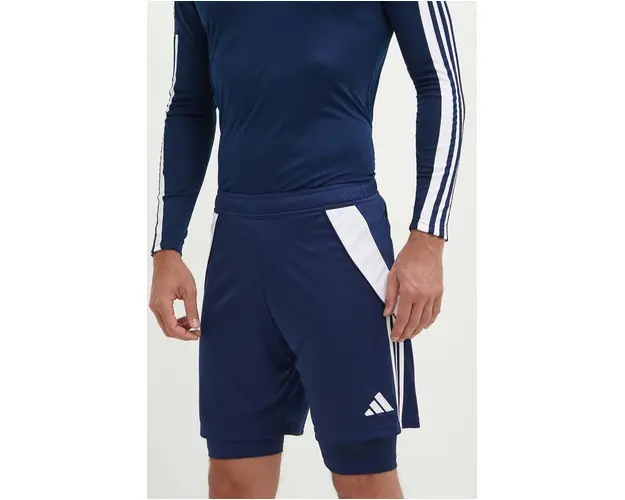 adidas Performance pantaloni scurti de antrenament Tiro 24 culoarea albastru marin, IR7488