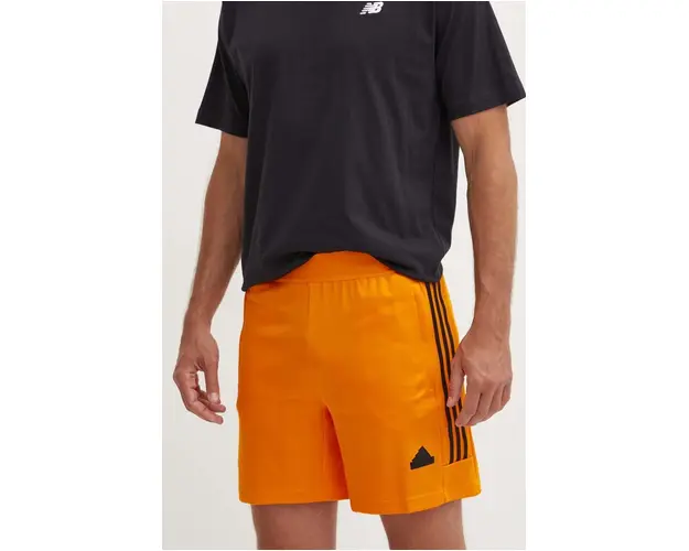 adidas pantaloni scurti Tiro barbati, culoarea portocaliu, IY4491