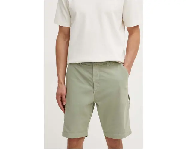 Pepe Jeans pantaloni scurti CARPENTER SHORT barbati, culoarea verde, PM801101