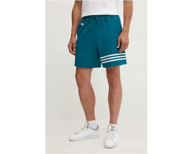 adidas Originals pantaloni scurti Adicolor barbati, culoarea turcoaz, JF9150