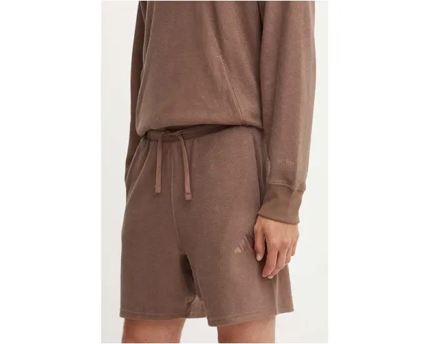 adidas pantaloni scurti All SZN barbati, culoarea maro, IY6580