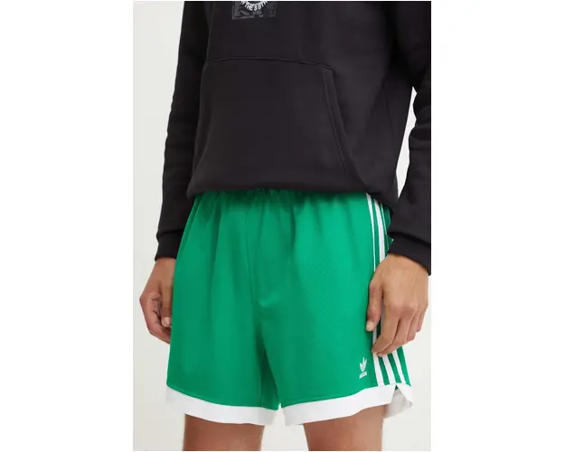 adidas Originals pantaloni scurti Adicolor barbati, culoarea verde, IZ2448
