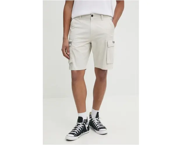 Billabong pantaloni scurti din bumbac Otis Combat culoarea bej, UBYWS00138
