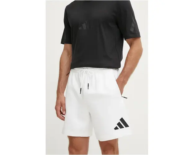 adidas pantaloni scurti ZNE barbati, culoarea alb, JJ4893