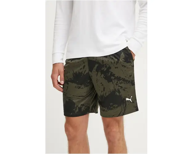 Puma pantaloni scurti de antrenament Train All Day culoarea verde, 525731