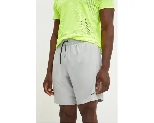 Reebok pantaloni scurti de antrenament Workout Ready culoarea gri, 100062135
