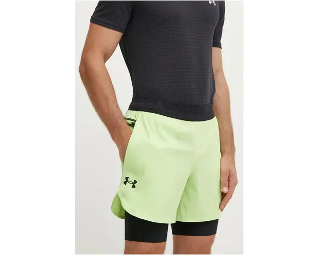 Under Armour pantaloni scurti de antrenament Vanish Elite culoarea verde, 1378604
