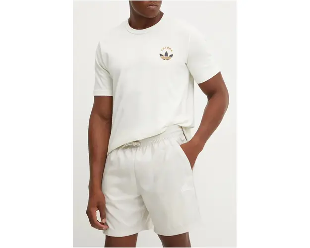 adidas pantaloni scurti Essentials Chelsea barbati, culoarea bej, IY9119