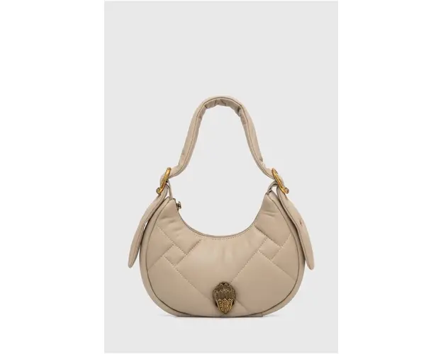 Kurt Geiger London poseta de piele KENSINGTON PUFF SM HOBO culoarea bej, 2711437109