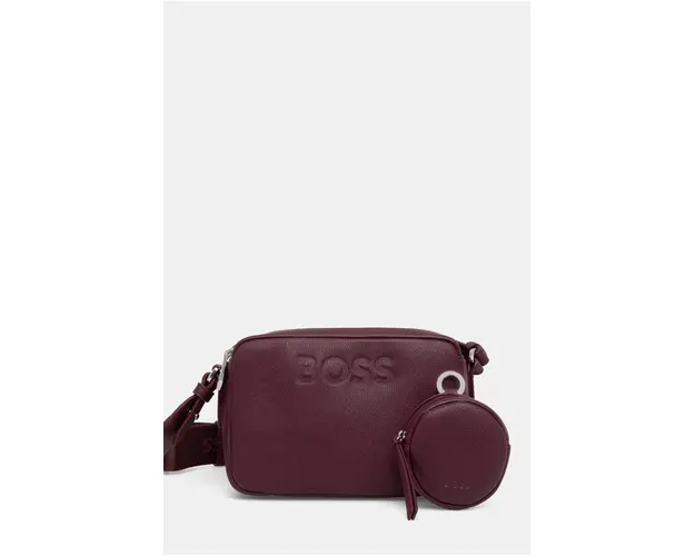 BOSS poseta culoarea bordo, 50523408