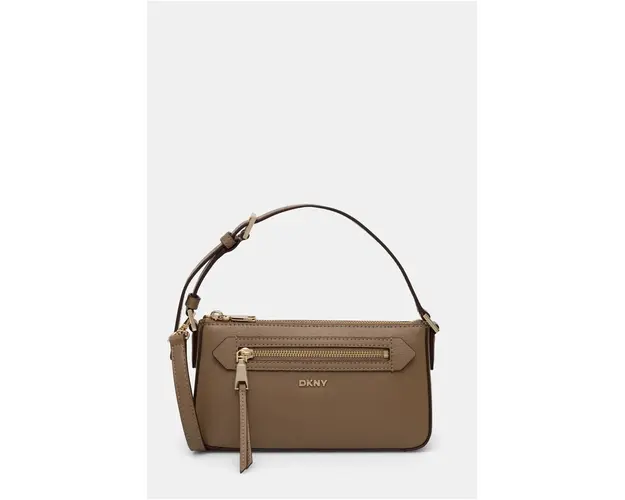 Dkny poseta de piele culoarea maro, R42HKE18