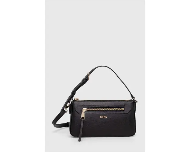 Dkny poseta de piele culoarea negru, R42HKE18