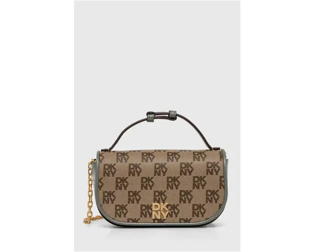 Dkny poseta culoarea maro, R42EYE58