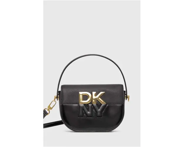 Dkny poseta de piele culoarea negru, R42EKE28