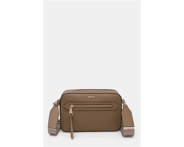 Dkny poseta de piele culoarea maro, R42E3E22