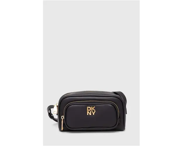 Dkny poseta de piele culoarea negru, R42EKE53