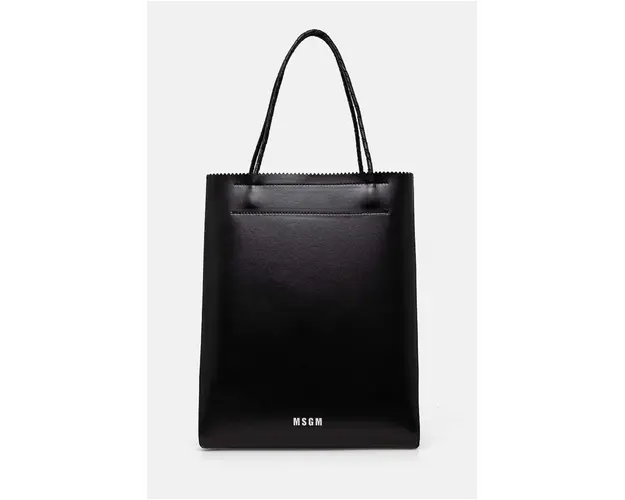 MSGM poseta de piele culoarea negru, 3741MDZ10.827