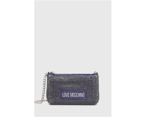 Love Moschino poseta culoarea albastru marin, JC4046PP1LLP100A