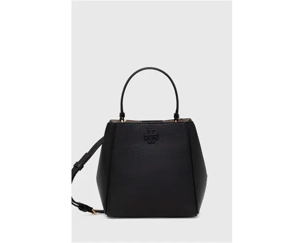 Tory Burch poseta de piele McGraw Small culoarea negru, 158500.001