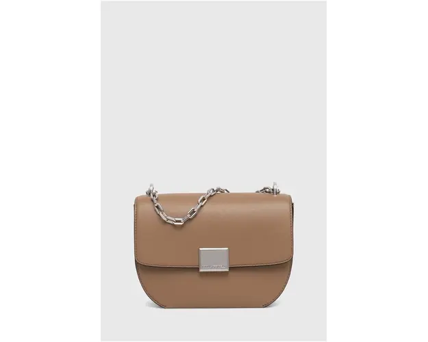 Karl Lagerfeld poseta de piele culoarea maro, 245W3057