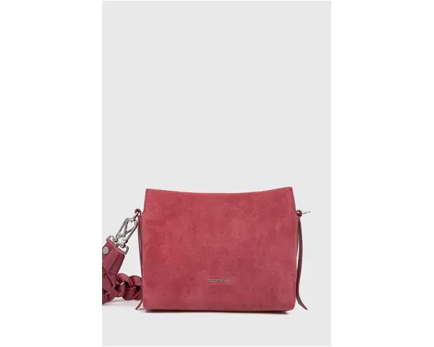 Coccinelle geanta de mana din piele intoarsa BOHEME SUEDE BIMATERIAL culoarea roz, E1 P6P 58 01 01