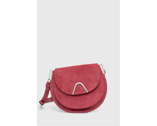 Coccinelle poseta de piele COCCINELLESUNUP SUEDE culoarea roz, E1 QKG 15 01 01