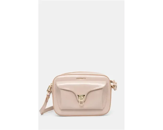 Coccinelle poseta de piele COCCINELLE BEAT SHINY CAL culoarea roz, E1 R88 15 02 01