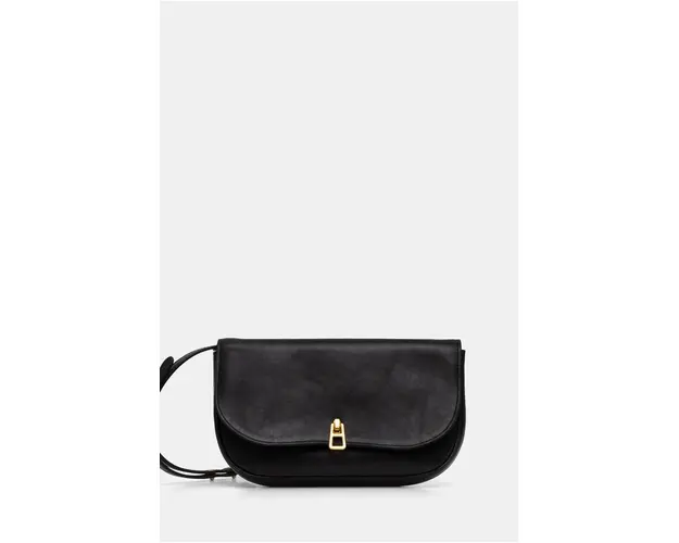 Coccinelle poseta de piele COCCINELLEMAGIE VINTAGE culoarea negru, E5 RJL 55 01 01